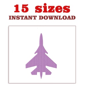 May include: Purple silhouette of a fighter jet. 15 sizes. Instant download.