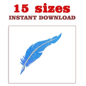Feather Embroidery Design file, Mini Feather Embroidery Machine Embroidery Design file