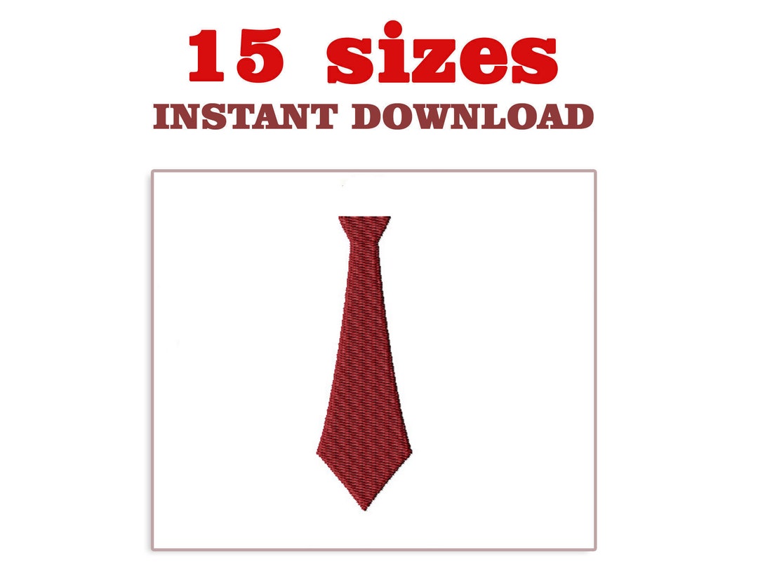 Tie Embroidery Design, Tie Machine Embroidery Design File, Download