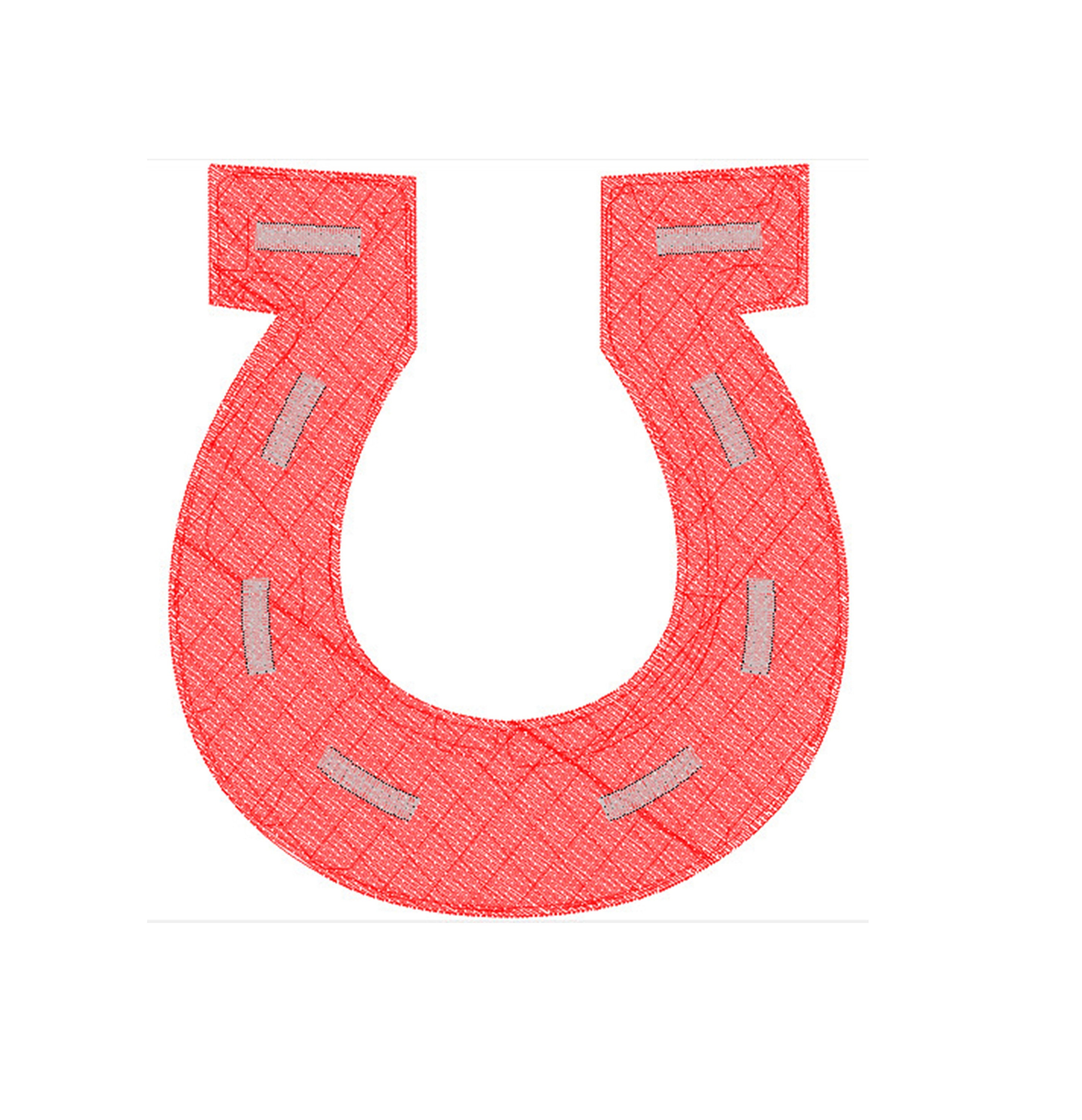 Horseshoe Embroidery Design Download Embroidery Machine Etsy