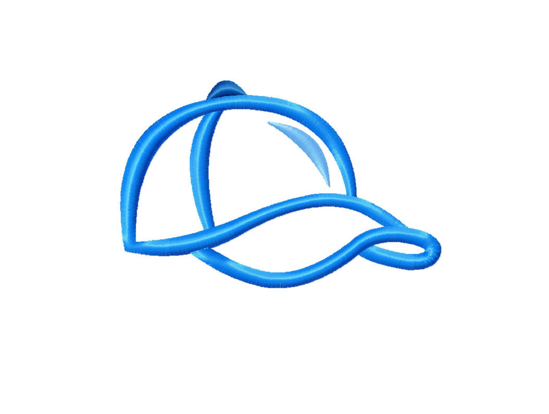 Baseball Cap Embroidery Design: Satin Stitch Machine File (digital ...