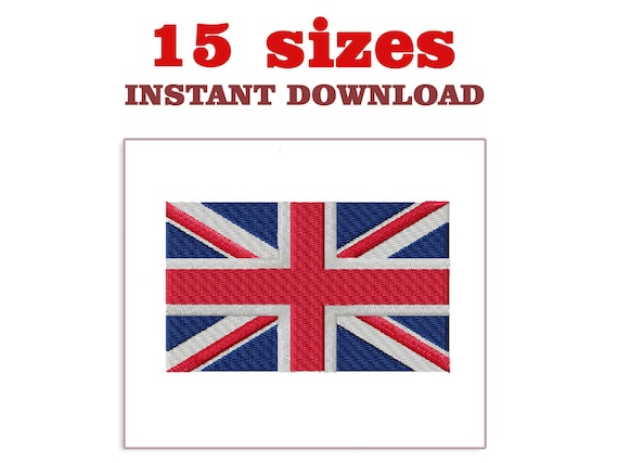 United Kingdom Flag Embroidery Design (Digital Download)