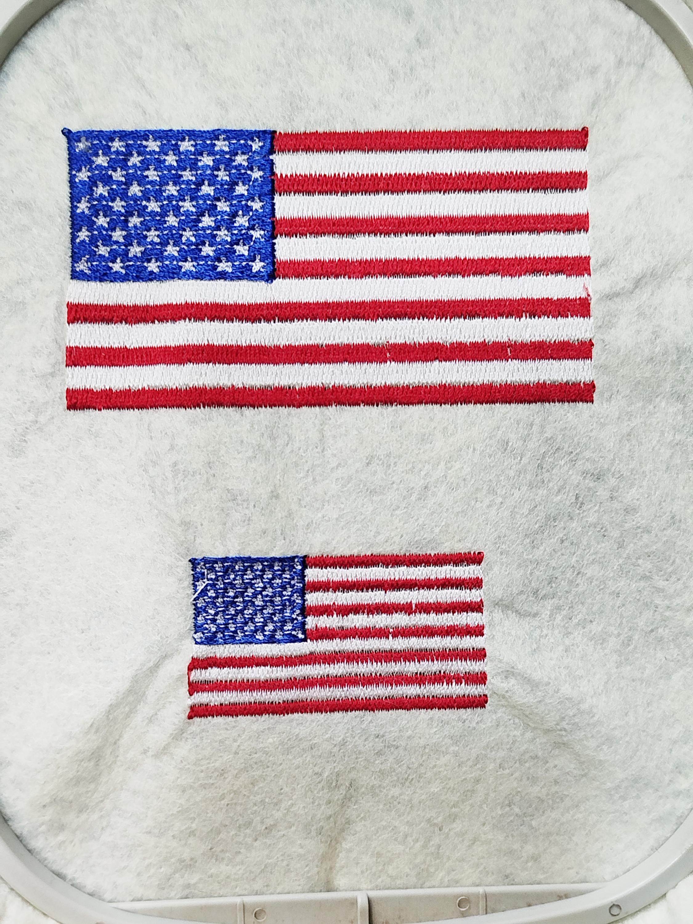American Flag Embroidery Design: Machine Embroidery File (instant ...