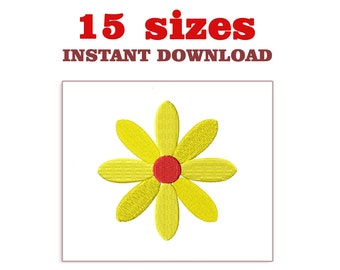 Daisy Flower Machine Embroidery Designs (Digital Download)