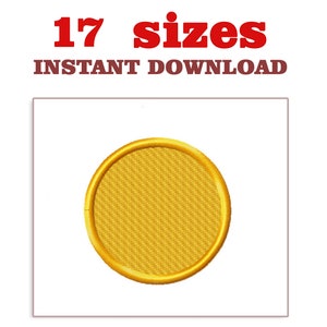 Circle Embroidery Design: Mini Sizes (Digital Download)