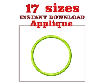 Circle Applique Embroidery Design: Mini Circle (Digital Download)