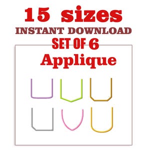 Applique Pocket Embroidery Design file: Machine Embroidery (Download)