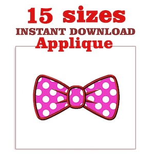 Fliege Applikation, Stickdatei Set (Digitaler Download)