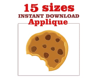 Cookie Applique Embroidery Designs File (Digital Download)