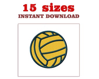 Water polo ball Embroidery Design Filr: Machine Embroidery (Digital Download)
