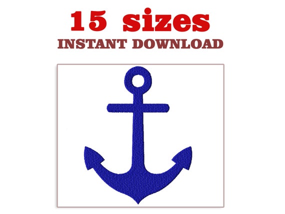 Anchor embroidery design download embroidery machine  etsy Anchor embroidery design download embroidery machine  etsy