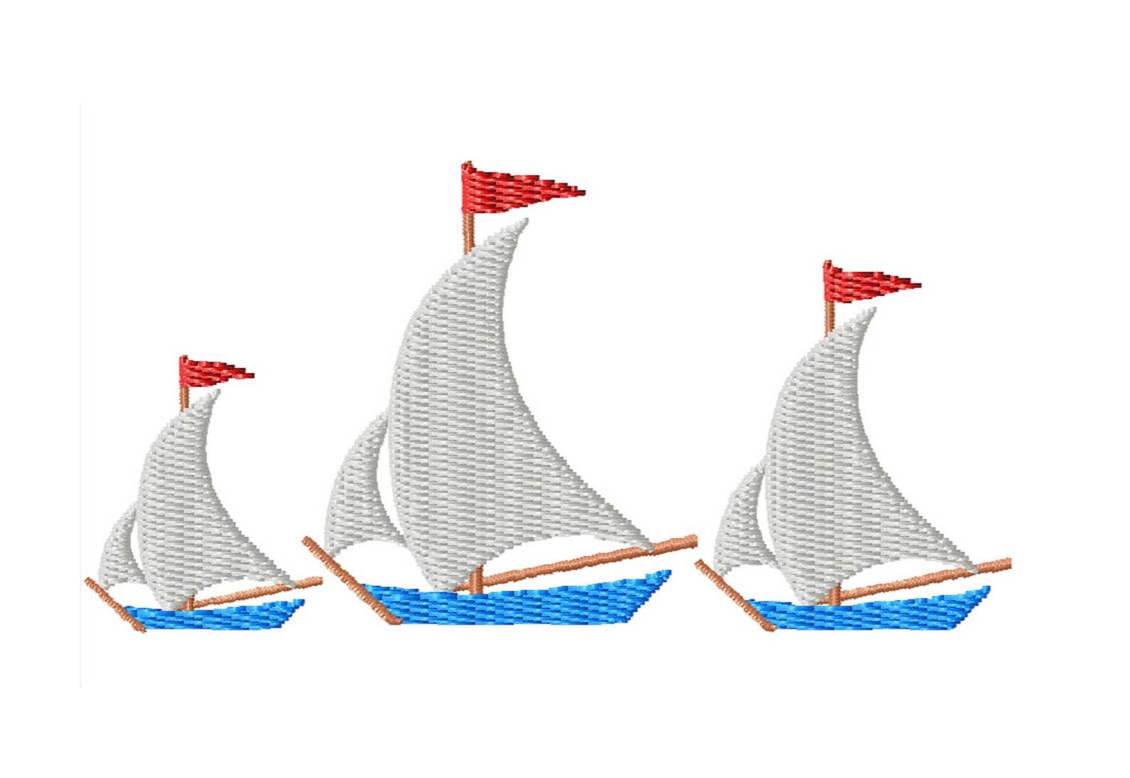 sailboat embroidery designs