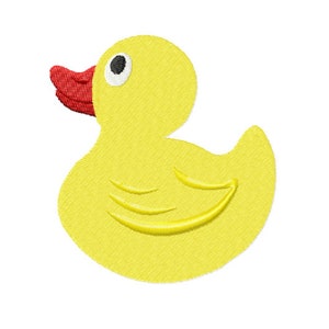 Rubber Duck embroidery designs file, mini Rubber Ducky machine Embroidery designs image 2