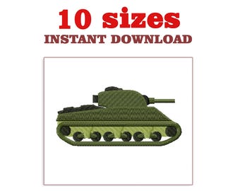 Army tank Embroidery Design file: Machine Embroidery (Instant Download)