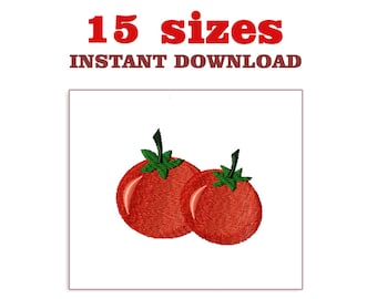 Tomato Machine Embroidery Design (Digital Download)