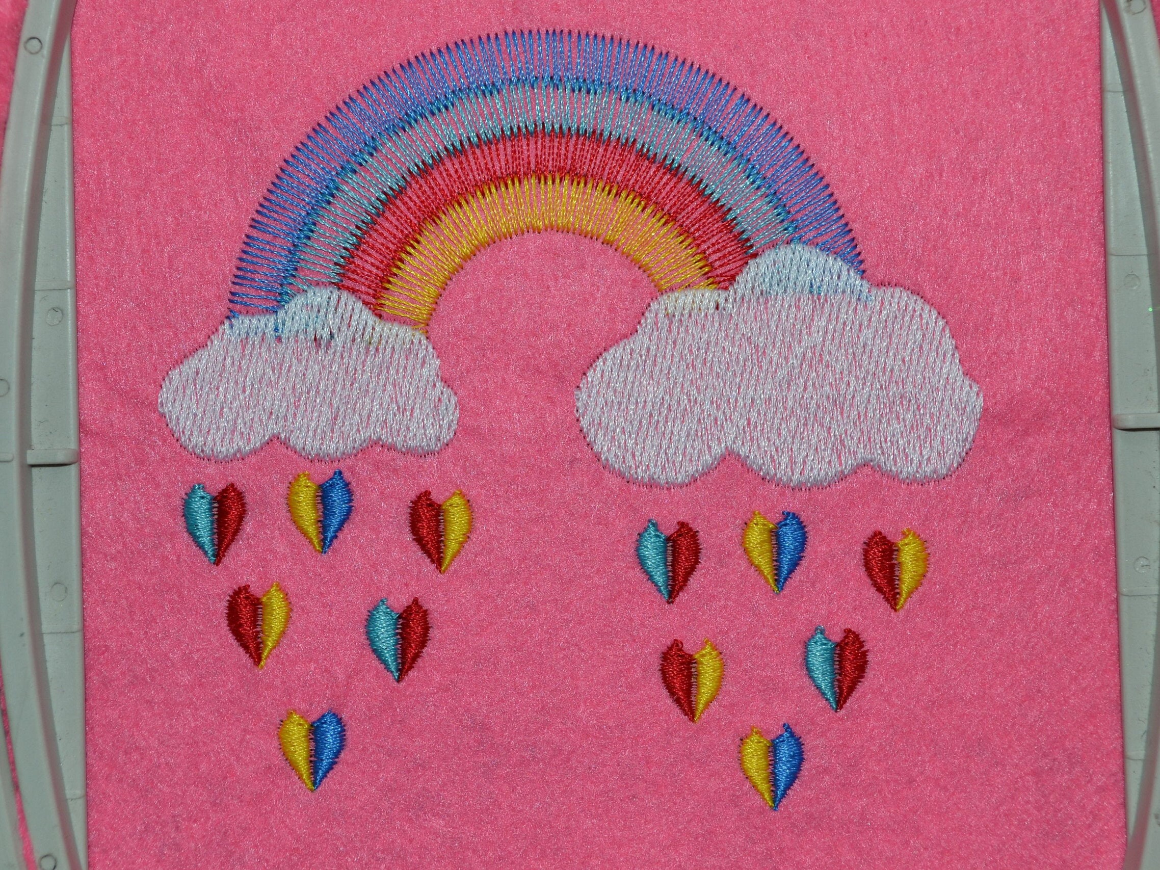 Rainbow Embroidery Design Download Embroidery Machine Etsy