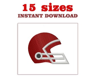 American Football Helmet Embroidery Design: Machine Embroidery File (Digital Download)