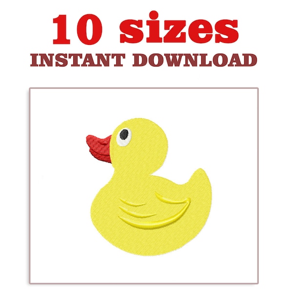 Rubber Duck embroidery designs file, mini Rubber Ducky  machine Embroidery designs