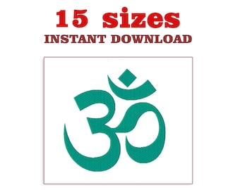 Om Symbol Embroidery Design: Machine Embroidery File (Instant Download)