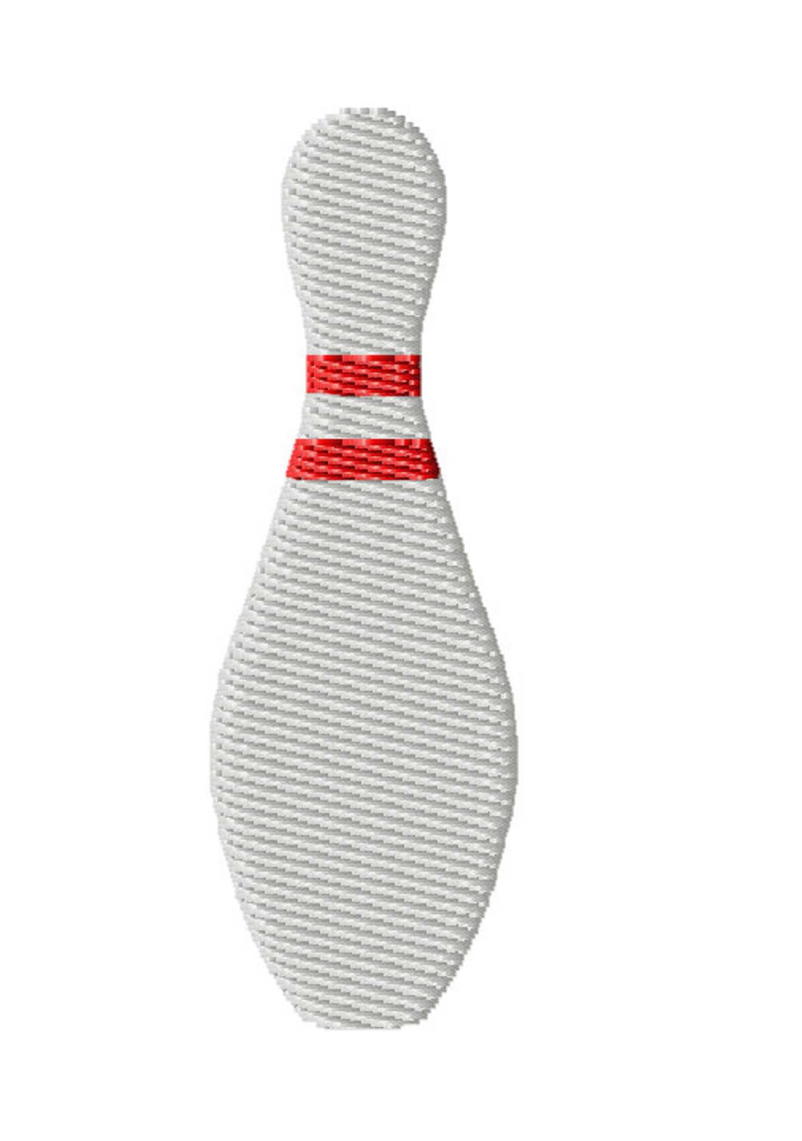 Bowling Pin Embroidery Design Bowling Design Machine Etsy