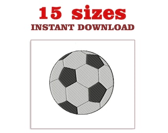 Soccer Ball Embroidery Design: Football Machine File (Digital Download)