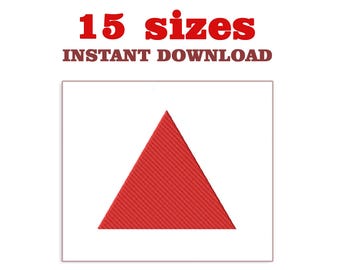 Triangle Embroidery Design: Machine Embroidery file (Digital Download)