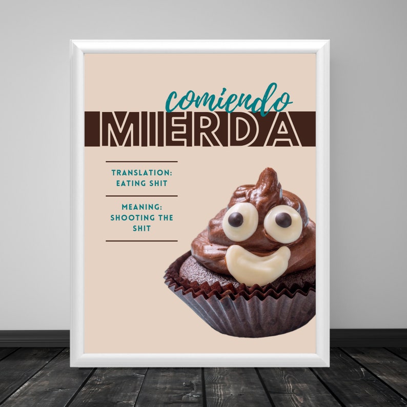 Poop Emoji Poop Wall Art Poop Poop Printable Cupcake Wall Etsy Israel