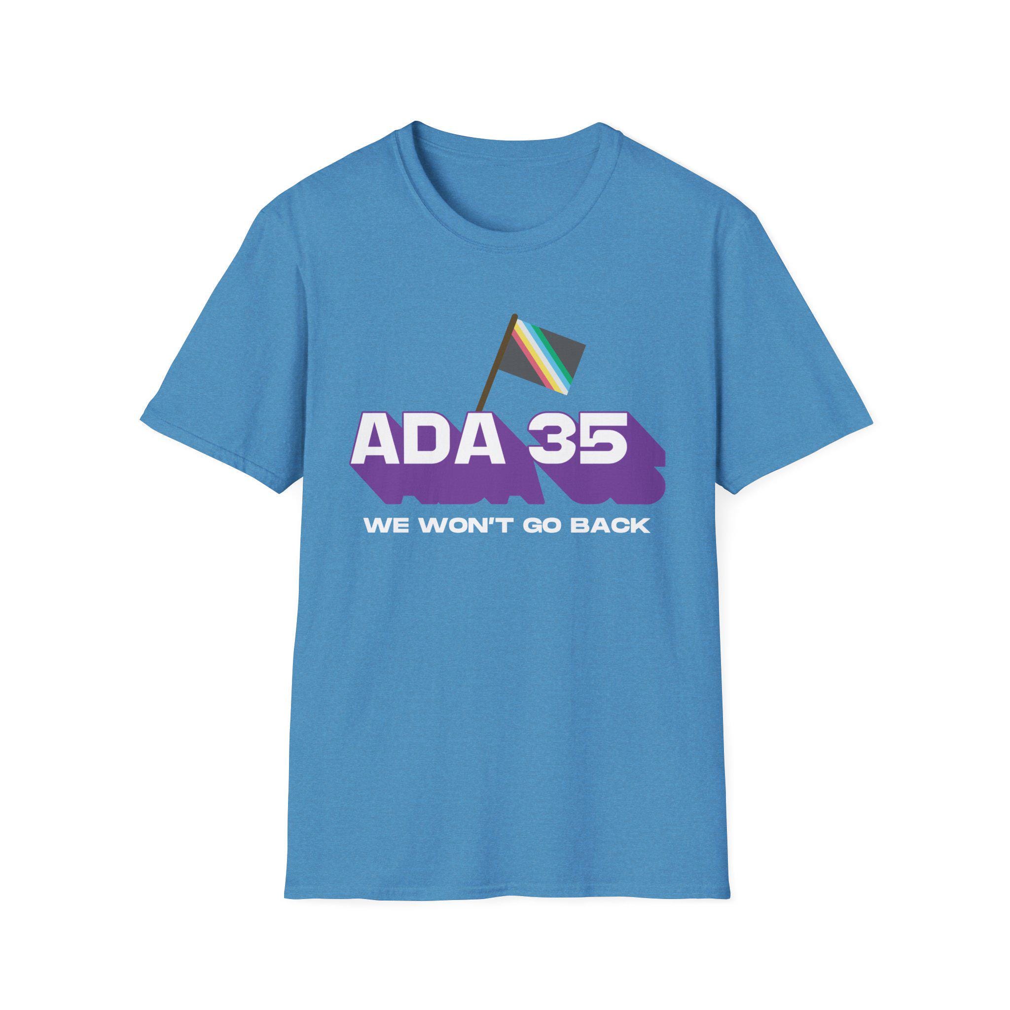 私たちは後戻りしない」ADA 35 Tシャツ - Etsy 日本