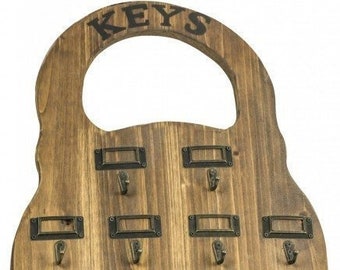 Large Padlock Wall Key Holder