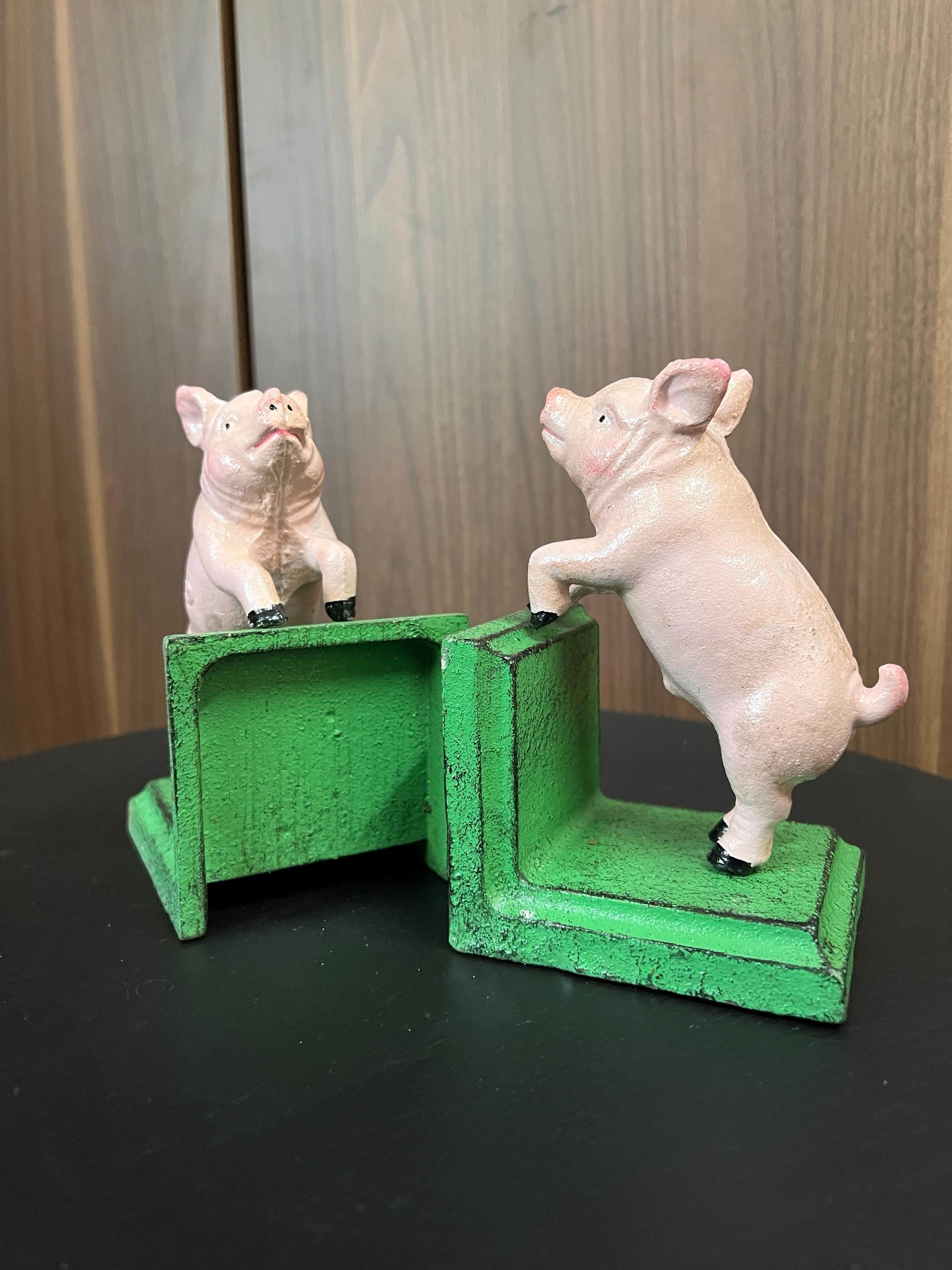 Pig Book Ends - Etsy
