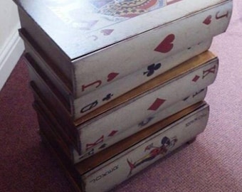 Unusual Playing Cards Side Cabinet | Unique Storage Cabinet
