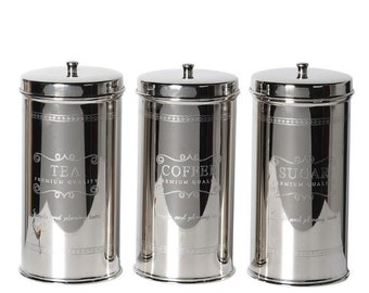 Beautiful Set of Tea, Coffee & Sugar Stainless Steel