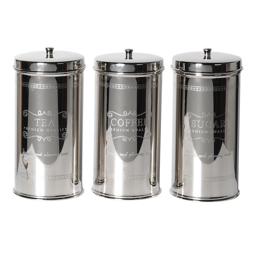 Elegant Set of 3 Teacoffee & Sugar Set Stainless Steel Etsy UK