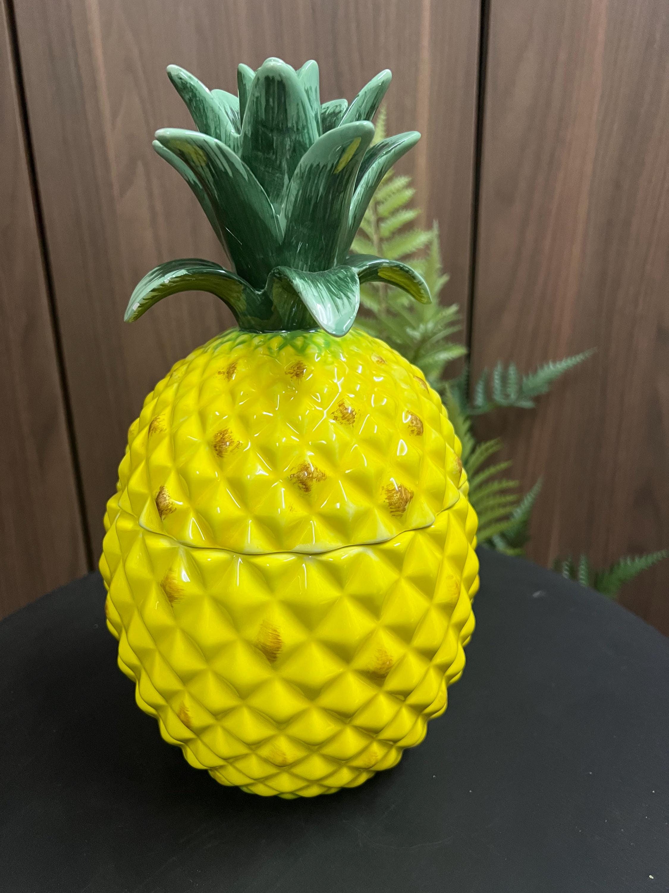 置物 pineapple pineapple Beautiful Ceramic Pineapple Jar - Etsy