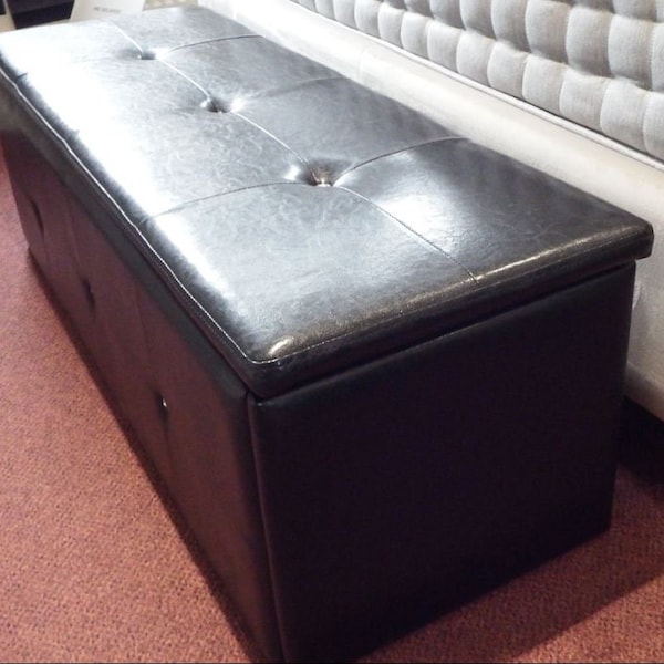 Leather Ottoman Etsy UK