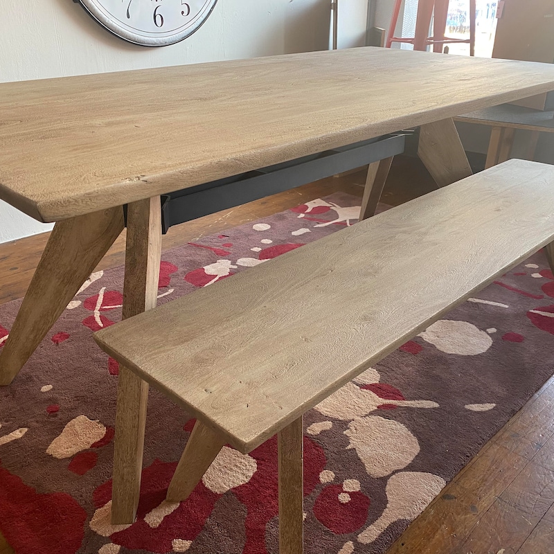 Dining Table and Bench - Etsy