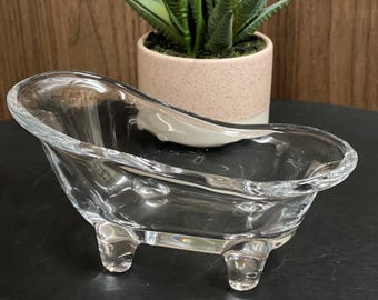 Decorative Cute Mini Glass Bathtub Ornament
