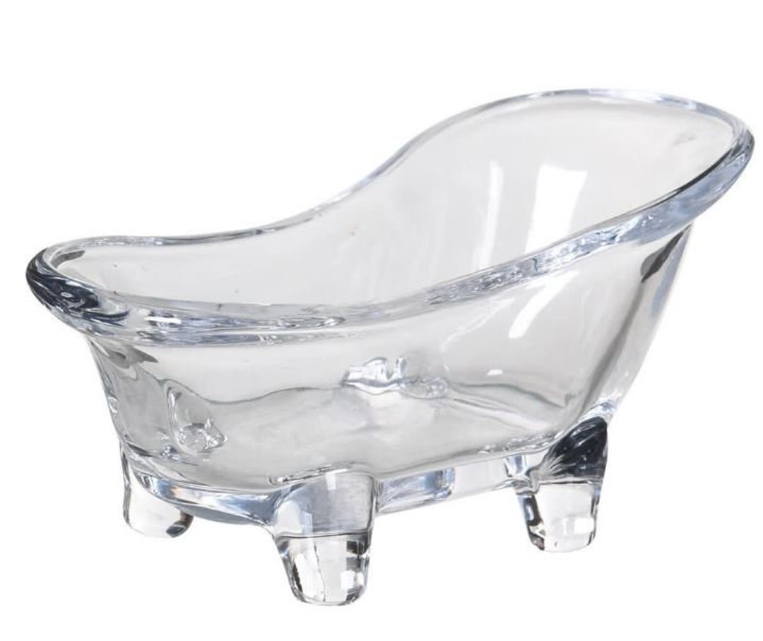 Decorative Cute Mini Glass Bathtub Ornament Etsy