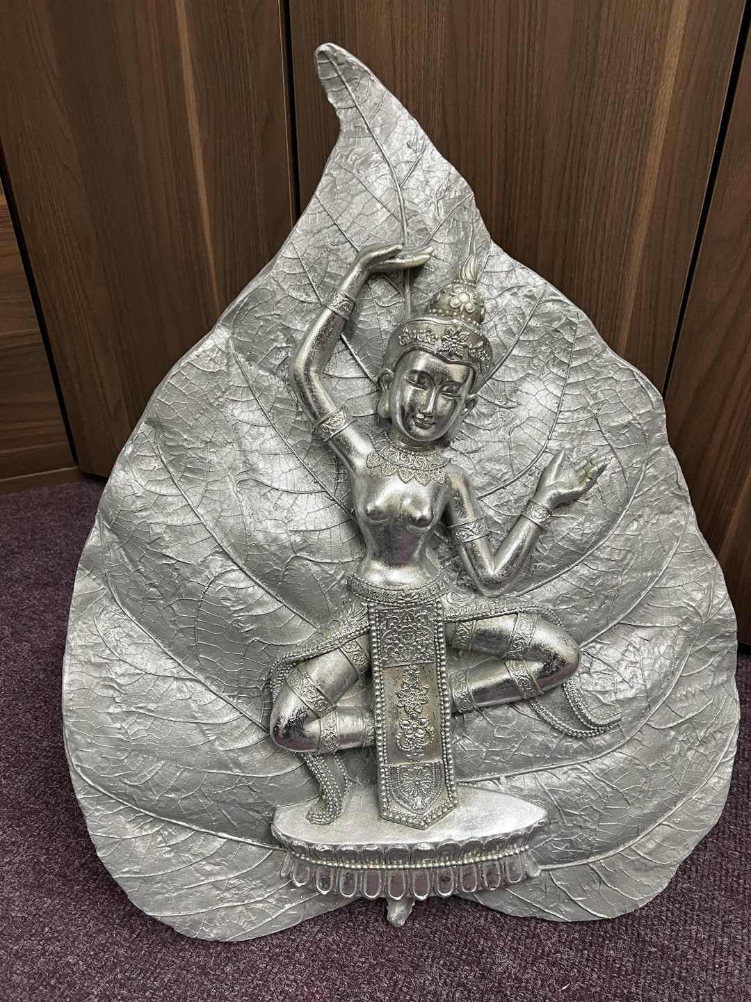 自立型または壁掛け型の銀箔仏像 - Etsy 日本