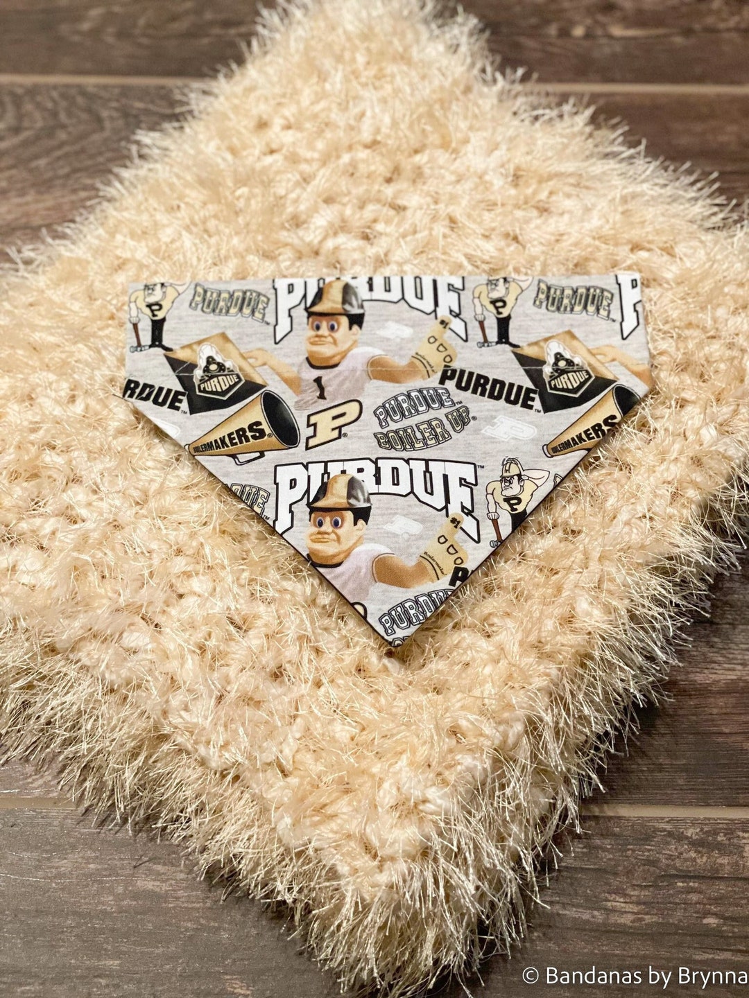 Dog Collar Bandana/ Cat Collar Bandana/ Purdue University/ Big Ten
