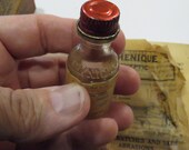 vintage campho phenique bottle, with box and inserts