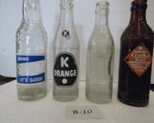 vintage soda bottles - rare collectible bottles