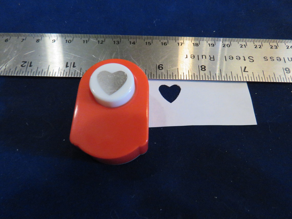 Small heart punch craft punch Etsy