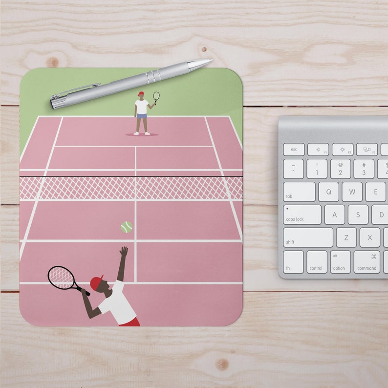 Tennis Mouse Pad Mouse Mat Desktop 9X7 inch Mouse Mat PC Mouse Mat Computer Pad sport ball figurine game