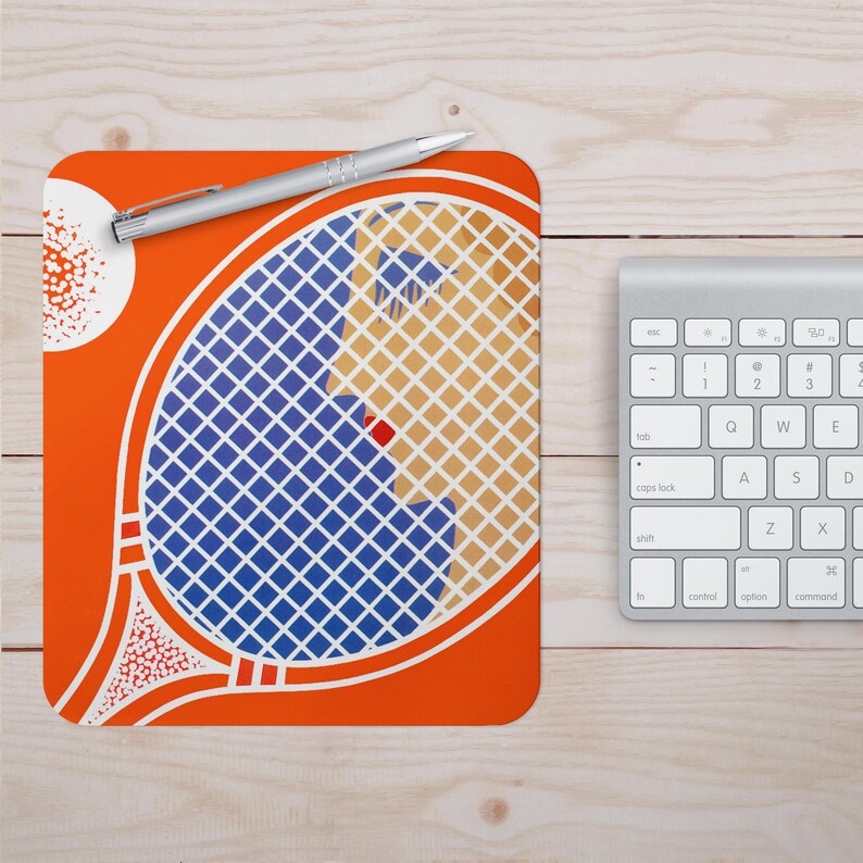 Tennis Mouse Pad Mouse Mat Desktop 9X7 inch Mouse Mat PC Mouse Mat Computer Pad sport ball figurine game