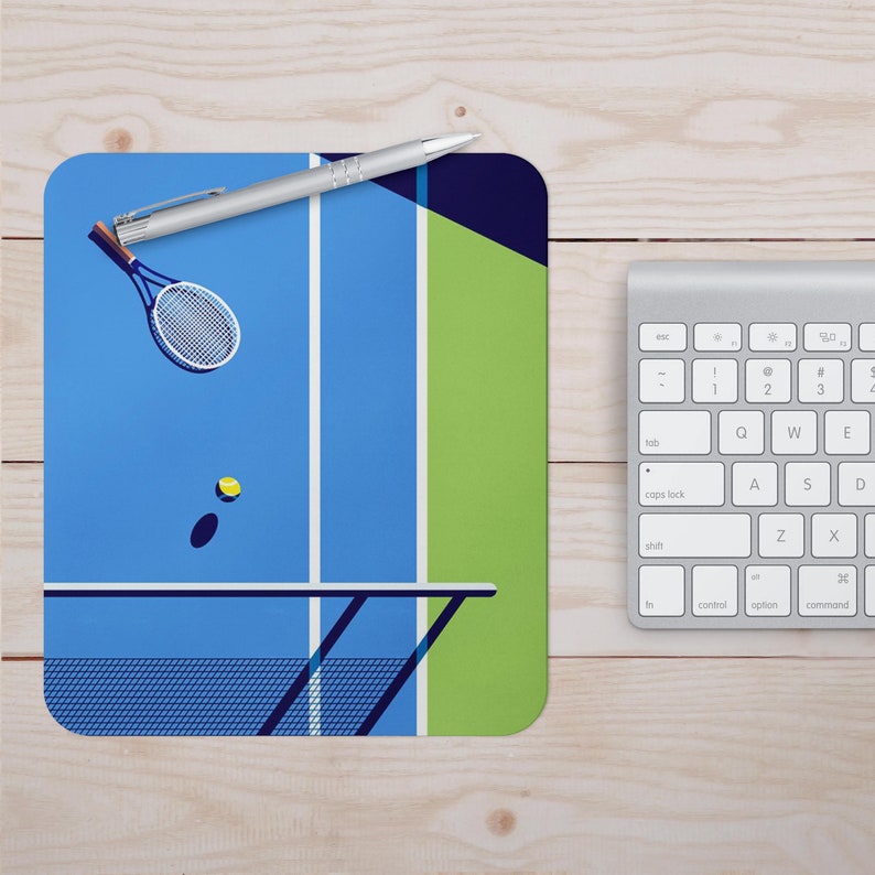 Tennis Mouse Pad Mouse Mat Desktop 9X7 inch Mouse Mat PC Mouse Mat Computer Pad sport ball figurine game