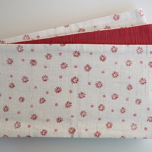 Kimono Obi Belt, Yukata Obi Belt, Reversible, White and Red