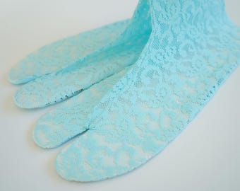 New Women Kimono Tabi, Kimono Socks, Lace Tabi Socks, Japanese Kimono Socks