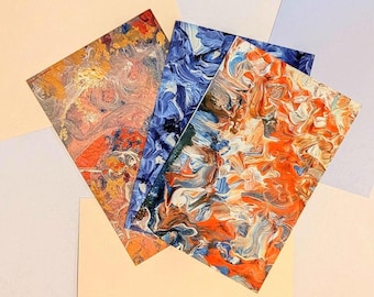 Abstract Postcard Set – Glossy Front, Matte Back, 4x6in (Set of 3)