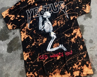 yeezus bleached shirt